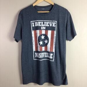 Believe In Nashville Tennessee usa music city Shirt Gray XL
